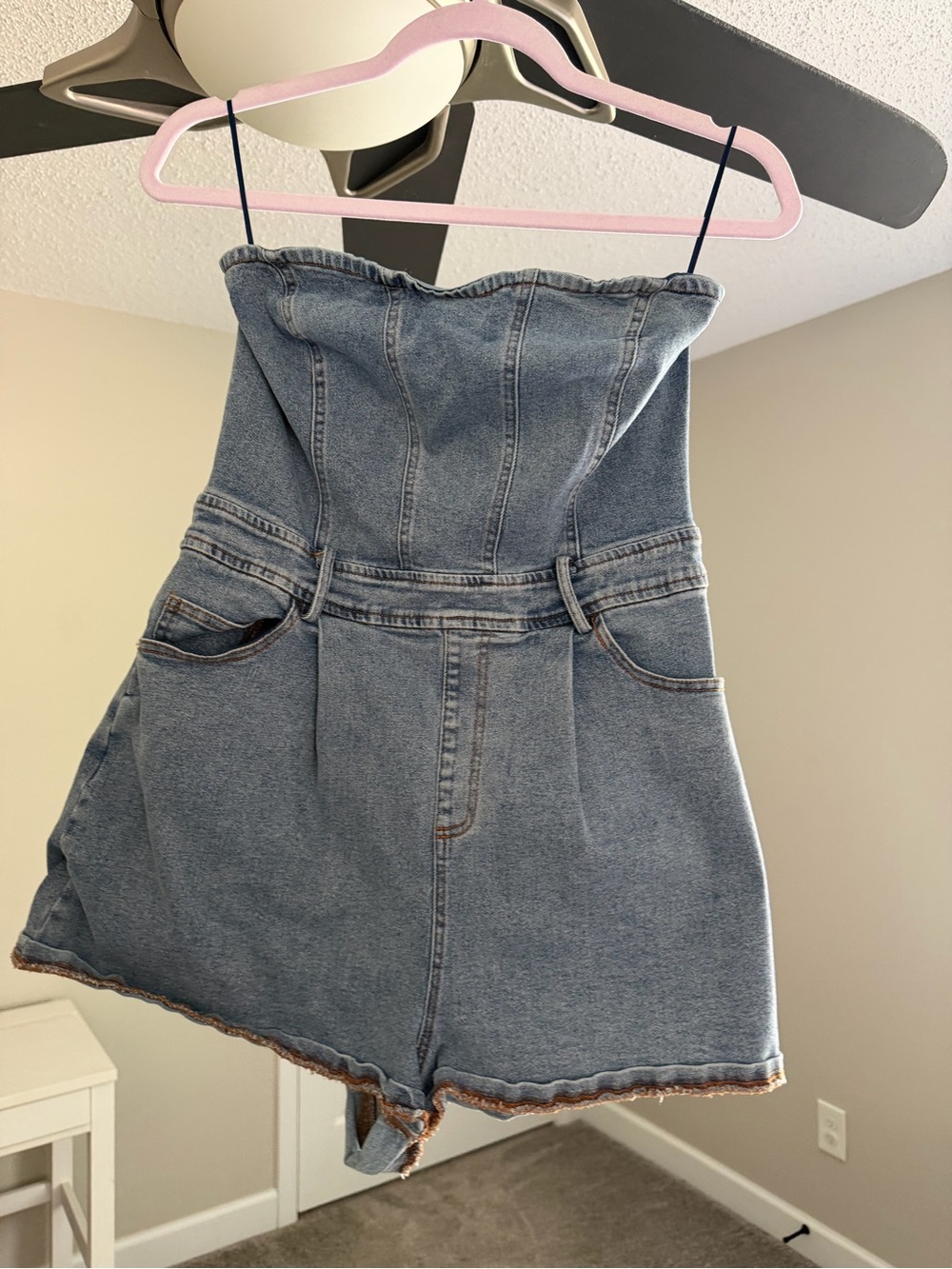 Denim Romper